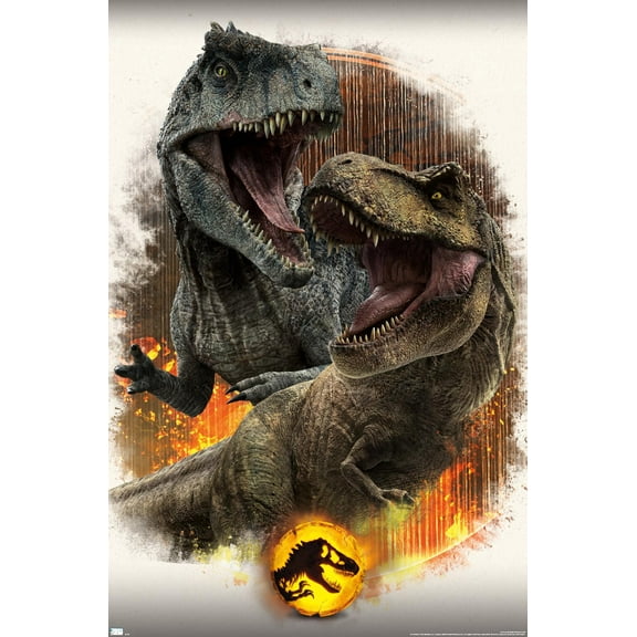 Jurassic World: Dominion - Giga Vs T. Rex Wall Poster, 22.375" x 34"