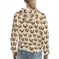 thumbnail image 7 of Sikiie Colorful Roosters Women's Casual Hoodies Long Sleeve Lightweight Pullover Tops Loose Sweatshirt-Large, 7 of 7