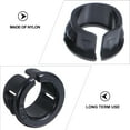 Haqieyen TEHAUX 100pcs Nylon Cable Snap Bushing Grommet Black OSB16