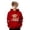 Swt 41# Red, variant on WAYUTE Girls Sweatshirts Cute Cow Print Hooded Sweatshirt for Boys Soft Casual Pullover with Pocket