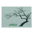 thumbnail image 2 of Tree Cutting Board, Dramatic Winter Scenery Retro Bench and Lonely Plant in a Cold Day, Decorative Tempered Glass Cutting and Serving Board, Large Size, Charcoal Grey Sea Green, by Ambesonne, 2 of 5