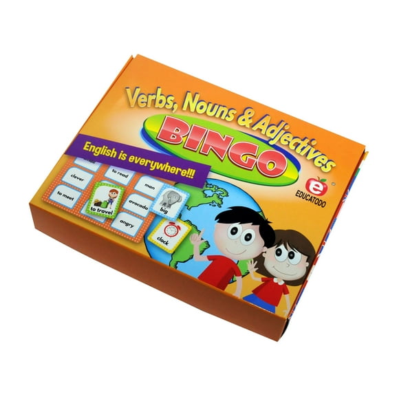 Verbs, Nouns & Adjectives Bingo Educatodo M-0143