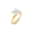 thumbnail image 4 of Rosec Jewels Minimal Solitaire Engagement Ring for Women - Asscher Cut Moissanite Ring - 8 mm, 14K Yellow Gold, US 4.50, 4 of 8
