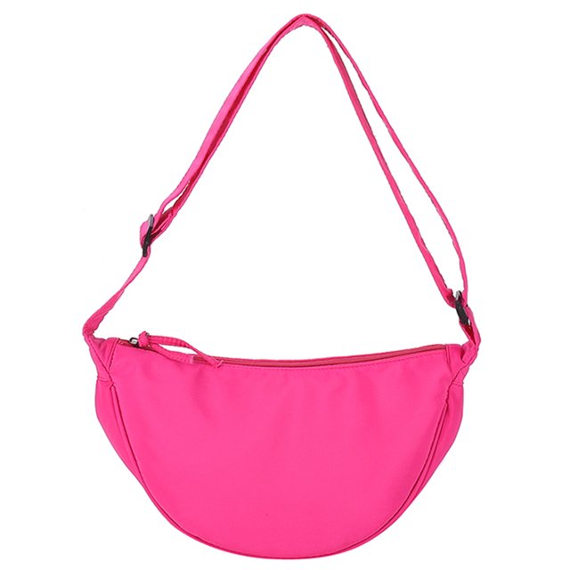 Bolsos Hombro para Mujer Bolsos Cruzados Nailon Media Bolsos Mano para Niñas (rosa)