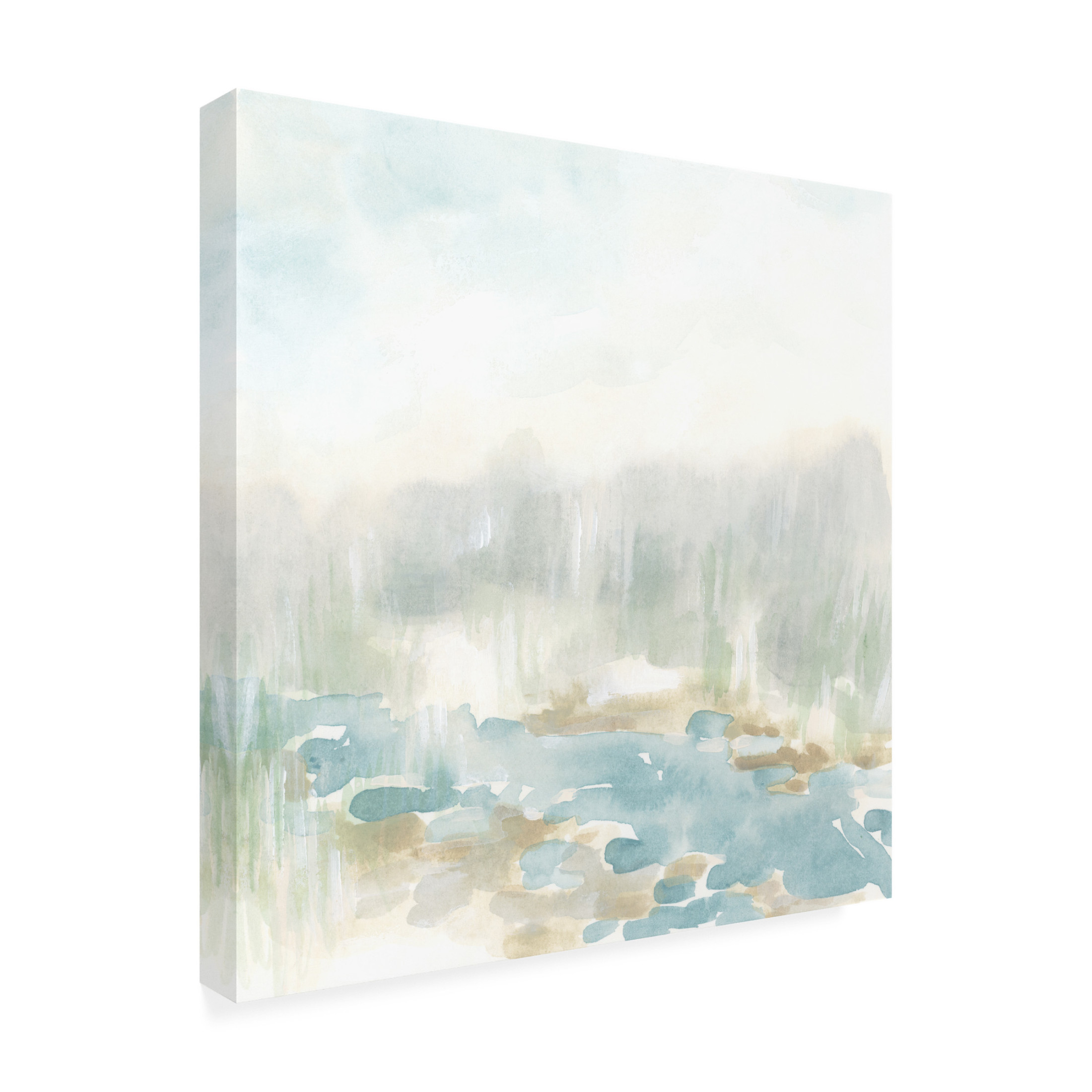 Trademark Fine Art June Erica Vess Misty Creekbed I Canvas Wall Art