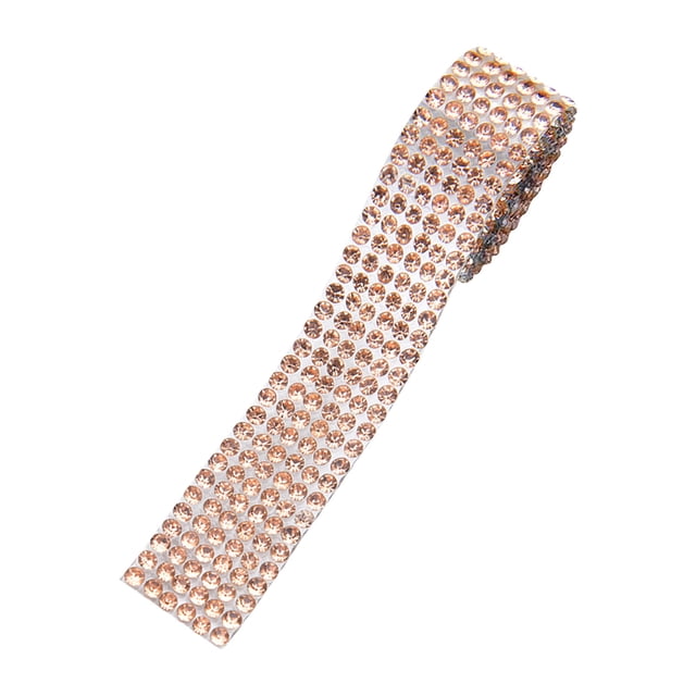 Crystal Rhinestone Diamond Ribbon Self Adhesive Paper DIY Car Decoration Sticker Glitter Rhinestone Crystal Sticker Craft Decoration