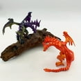 thumbnail image 5 of 1pc 3D Printed Laser Multicolor Gradient Three-Headed Dragon Figurine Model Suitable For Indoor Office Desktop Decoration, Room Deco, 5 of 5