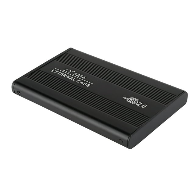 Caja de disco duro de 2,5 pulgadas, carcasa externa de aleación de aluminio, USB 2.0, SATA, accesorios para computadora