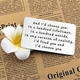 thumbnail image 3 of Engraved Metal Wallet Card for Men Women, Personalized Anniversary Valentine's Day Gift, Love Message Card, Husband Boyfriend Girlfriend Wife Gift Idea, Unique Keepsake Card for Wedding Proposal, 3 of 7