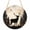 Brown, variant on Vintage Forest Deer Round Front Door Welcome Sign, 7.8 Inch Wall Hanging Decor for Indoor Outdoor, Rustic Country Wildlife Woodland Home Porch Hanger Decorations for Holiday Gift