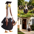 thumbnail image 1 of Graduation Outfit Set Funny Porch Cap And Gown With Hat Yard Decoration For 23 Inch Statue Garden Ornament, 1 of 5