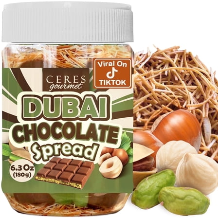 Dubai Chocolate Spread Pistachio Kataifi Gourmet 6.35 oz