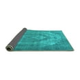 thumbnail image 2 of Ahgly Company Indoor Rectangle Persian Turquoise Blue Traditional Area Rugs, 2' x 5', 2 of 4
