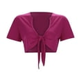 thumbnail image 4 of Women Blouses Women Active Base Layer Womens Ling Sleeved Shirts Long Sleeve Workout T Shirts for Cute Pom Summer Blouses 2022 Thermal Shirt Long Sleeve Dress for Lace Short Red M, 4 of 9