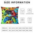 thumbnail image 5 of Urban Game Controllers Street Style Design by Daphne Polselli Throw Pillow,  Multi-Color, 5 of 5