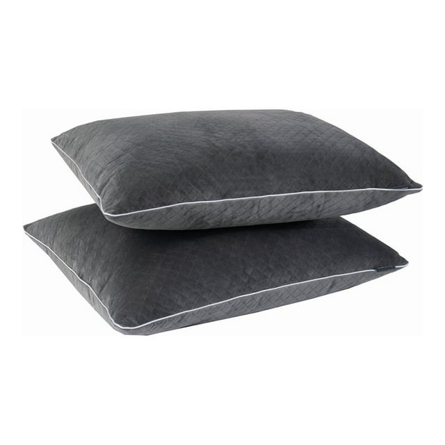AeroSoft 2-pack vers le Bas Alternative Remplissage Coton Grand Oreillers en Gris