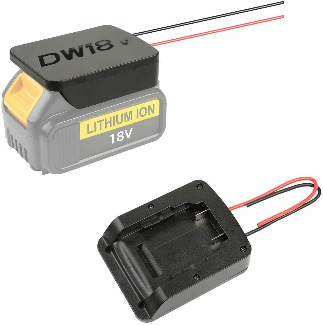Details about   DeWalt 18v Battery DIY Adaptor/Base Plate with mounting holes *Mel STOCK 