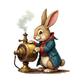 thumbnail image 5 of Steampunk Rabbit Steampunk Stickers, Waterproof Rabbit Steampunk Sticker for Water Bottle Laptop Phone Cases Planner Skateboard Luggage Helmet Party Favor Decor, Ideal for Adults Teens Teacher Rewards, 5 of 8