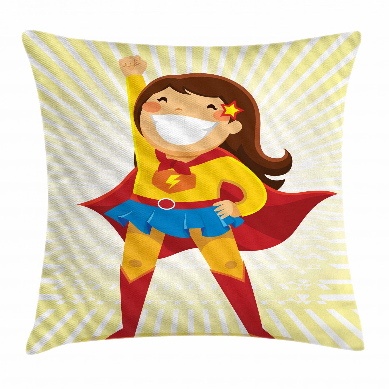Multicolor 18x18 Wonder Woman Wonder Rays Throw Pillow Multicolor 18x18 Wonder Woman Wonder Rays Throw Pillow