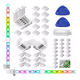 thumbnail image 1 of Kit De Conectores De Luces Led Rgb De 10 Mm Blanco, 1 of 3