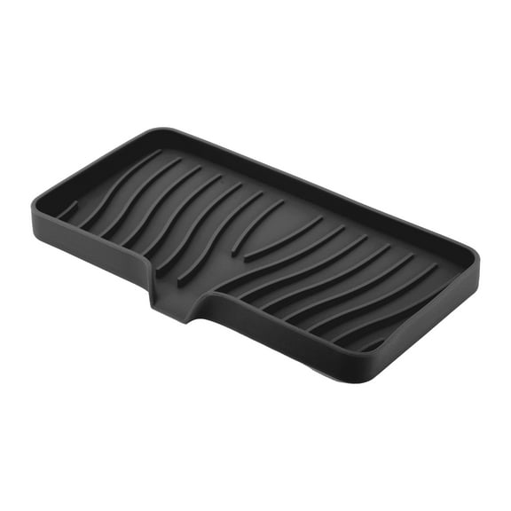 Unique Bargains 1 Pc Waterproof Soap Holder with Draining Black Soap Holder for Bathroom 10.04"x5.51"x0.79"