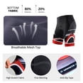 thumbnail image 4 of Cycling Jersey Set Mens Biking Shorts and Shirts Road Riding Bike Clothes for Men Red L, 4 of 8