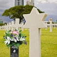 thumbnail image 2 of Cemetery Vase Inserting Grave Flower Holder Metal Cemetery Vase With Spike, 2 of 9