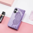 thumbnail image 4 of Wallet Case for iPhone 16 Plus Case Crystal Glitter Bling with Card Holder Stand Leather Flip Case Diamond Butterfly Protective Case for iPhone 16 Plus 6.7 inch Crystal Lavender, 4 of 12