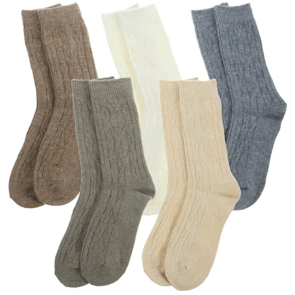 Fashionable Women's Ankle Socks Cotton Blend Breathable Elastic 5 Pairs Comfortable Casual Style
