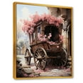 thumbnail image 2 of Designart "Romantic Journey With The Wedding Cart" Old American Cart Floater Framed Canvas Wall Art, 2 of 5