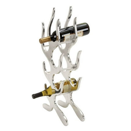 - Casa Cortes Designer 6-Bottle Aluminum Wine Holder Rack
