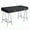 Black+Silver#2, variant on Office Desks White High Gloss and Chrome Writing Desk with USB Port,Home Office Desks