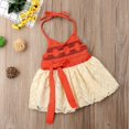 thumbnail image 3 of Fashion Toddler Infant Baby Girl Princess Party Pageant Red Skirt Tutu Floral Dress, 3 of 4