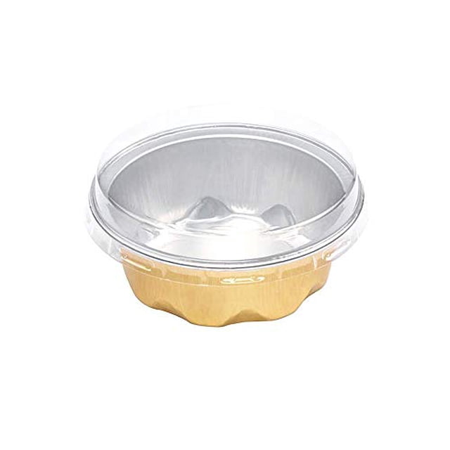 KitchenDance Colored Disposable Aluminum 2 Ounce Fluted Cu