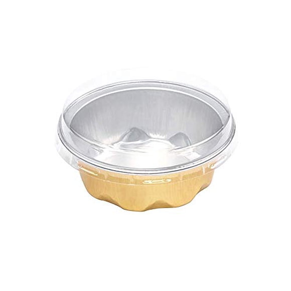 KitchenDance Colored Disposable Aluminum 2 Ounce Fluted Cu