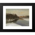 thumbnail image 2 of August Fink 18x14 Black Modern Framed Museum Art Print Titled - Ducks on the Stored River, 2 of 5