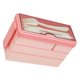 thumbnail image 4 of Fiambrera Bento Box Sincero 3 capas apilable con 4 compartimentos color rosa, 4 of 10
