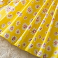 thumbnail image 6 of Girls Floral Dress Ruffle Sleeveless Dress Summer Dress Princess Dress Easter Dresses Sundress Skirt Fashion Outfit #Yellow 2-3 Years, 6 of 8