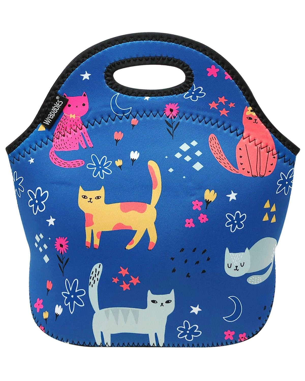 Wrapables® Insulated Neoprene Lunch Bag, Cute Kitties - Walmart.com