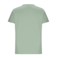 thumbnail image 4 of AVTOIFY Summer Womens Blouses Dressy Casual, Women's Fashion Casual Comfortable Printed Short Sleeved V-Neck T-Shirt Blouse Green M, 4 of 5