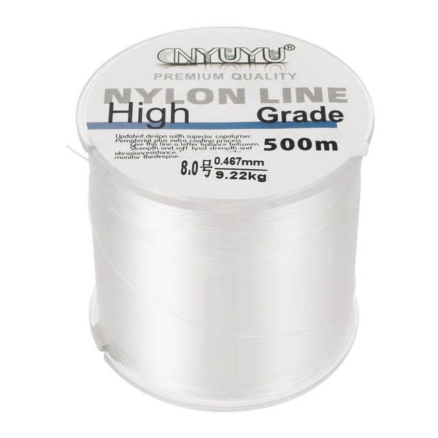 Uxcell 1640FT/547Yard 20lb Línea de Pesca de Nylon 8.0# Hilo Monofilamento para Decoración de Manualidades