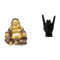 thumbnail image 1 of Escultura de Buda Maitreya riendo, adorno Feng Shui, gesto de mano de aniversario, estatua creativa de , decoración de apartamento y dormitorio, 1 of 8