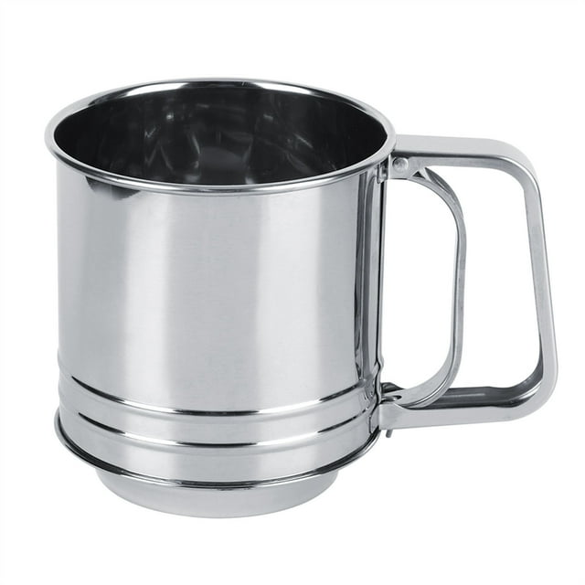 Flour Sifter,Stainless Steel Handheld Manual Flour Strainer Baking Tool Industry-Leading Standards