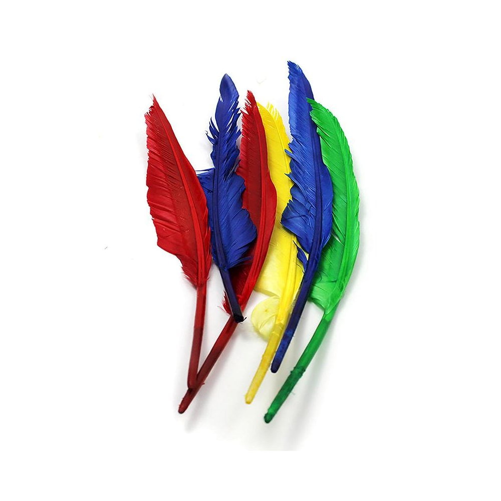 Charles Leonard Quill Feathers, 10" & 12", 6 Per Pack, 12 Packs