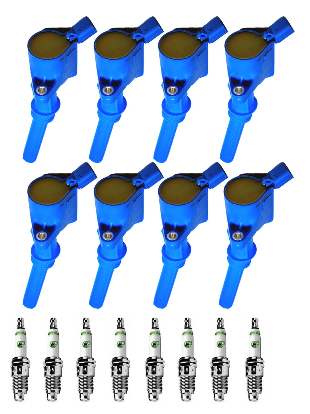 High Performance Ignition Coils and Spark Plugs Compatible with 2007