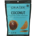 thumbnail image 4 of Craize Extra Thin & Crunchy Toasted Corn Crisps – Healthy Vegan All Natural Plant Based Crackers Non GMO Snack – Gluten Free – 3 Pack, 4 Ounces Each (Coconut), 4 of 4
