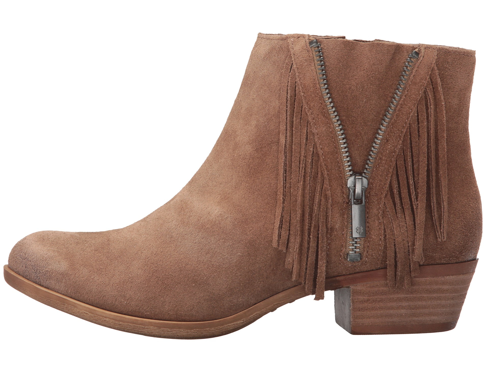 lucky brand fringe booties