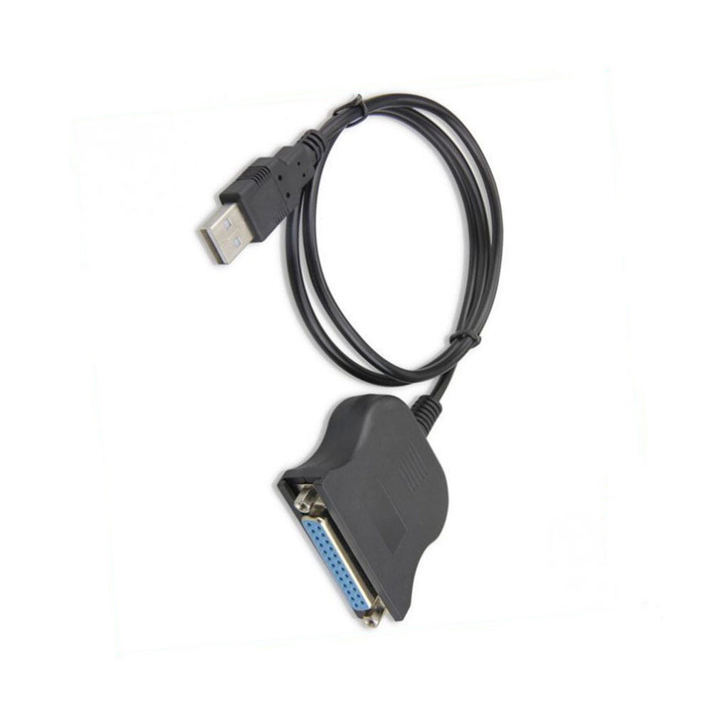 Printer Adapter Cable USB 2.0 Male to DB25 Female Port Printing Device
