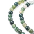 thumbnail image 3 of 1strand Natural Moss Agate Beads Strands Round about 4mm in diameter hole: about 0.8mm about 84pcs/strand 15 inch, 3 of 6