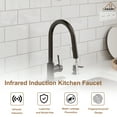 thumbnail image 4 of CASAINC Single Handle Kitchen Faucet with Pull Down Sprayer, Touchless Sensor, Deck Mounted, Matte Black, 4 of 4